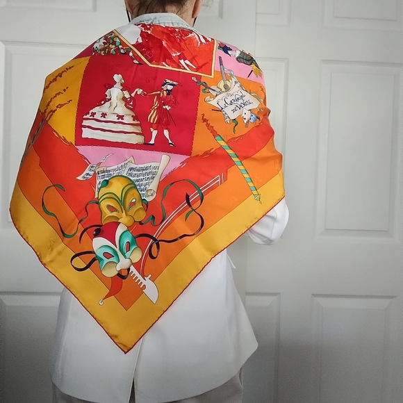 Hermes Le Carnival de Venise Silk Scarf - Picture 3 of 13